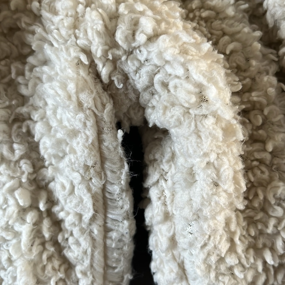 Weatherproof Med Shearling Like Pullover Half Zip… - image 5